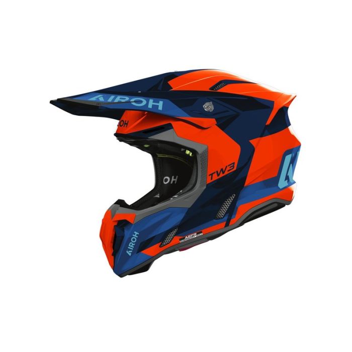 Airoh Helmet Twist 3 Fancy Orange/Navy/Blue