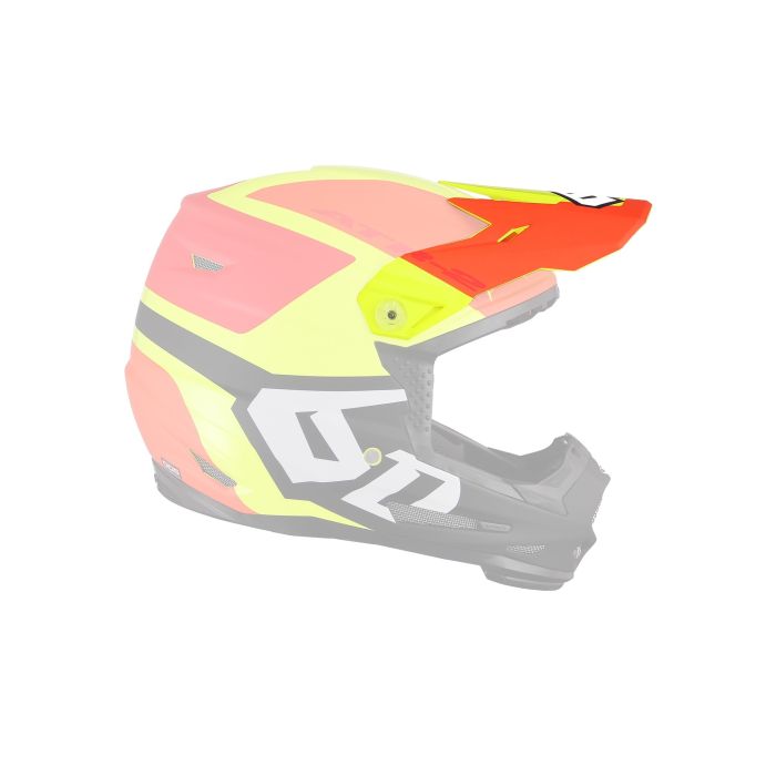 6D Visor ATR-2Y Visor Helo LE Yellow/Orange