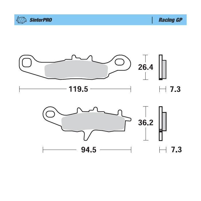 MMT Brake Pad Front KX80/85 97-.. RM85 05-.. Race