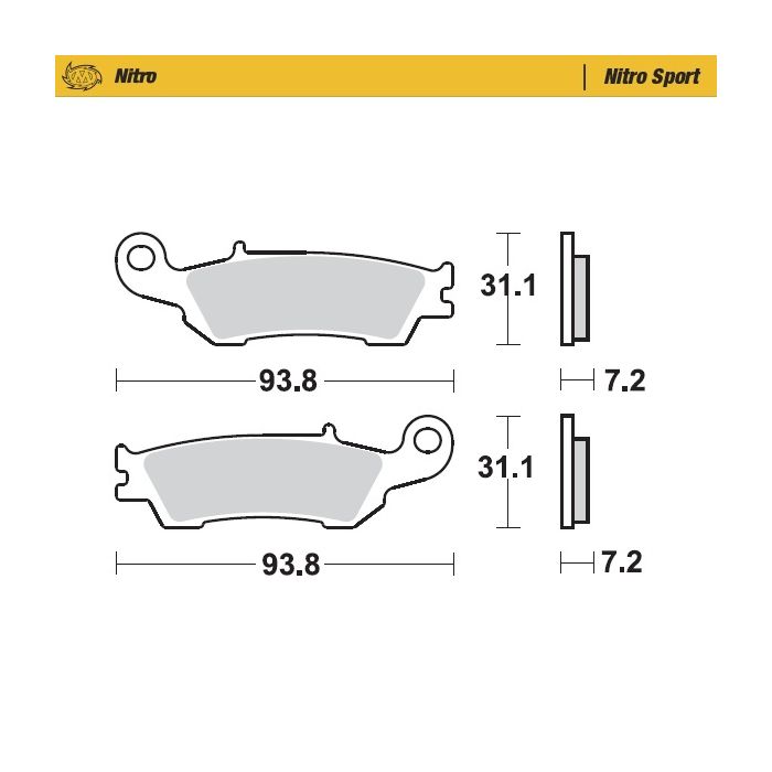 MMT Brakepad Yamaha: YZ250/450