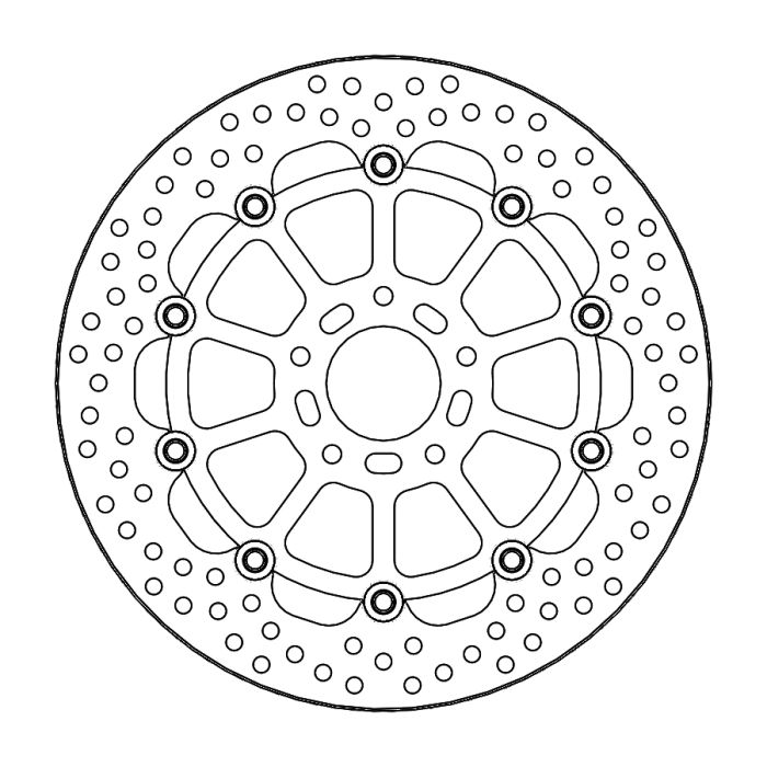 MMT Halo F. disc fits for KTM: 790 Duke