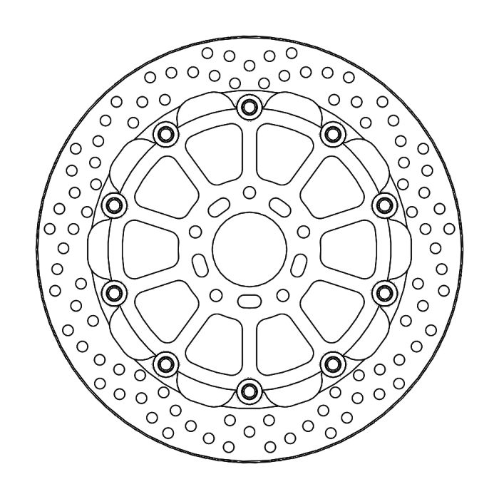MMT Rac Halo F. disc fits for KTM: 790 Duke