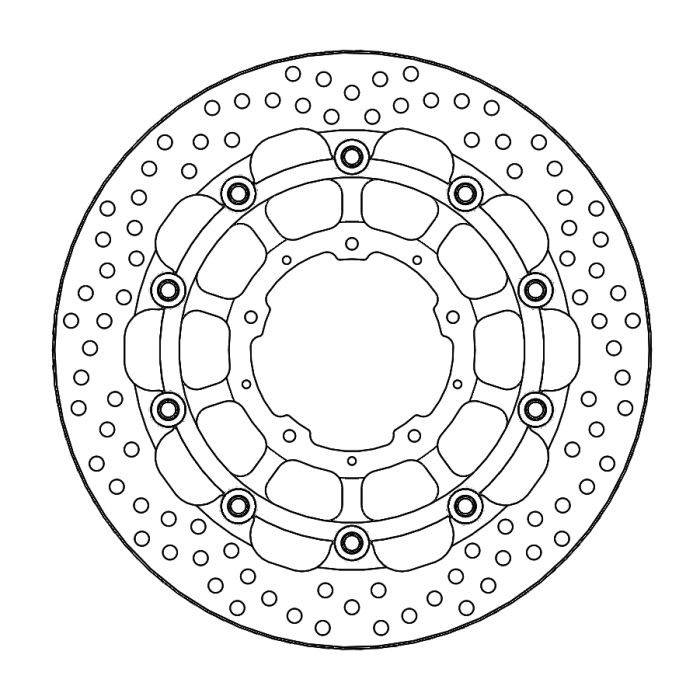 MMT Racing Halo front disc Honda: CB 1000 R ABS