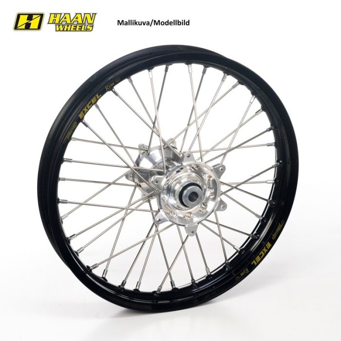 Haan Wh F. fits for KTM 15-.. 21-1,60 Black Rim- Silver Hub