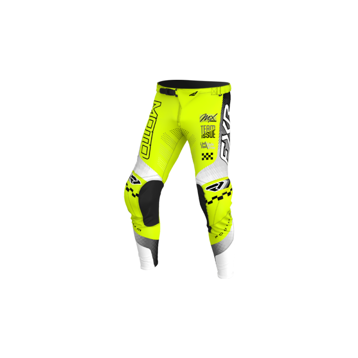 FXR Yth Podium MX Pant 26 Hivis/Black/Grey
