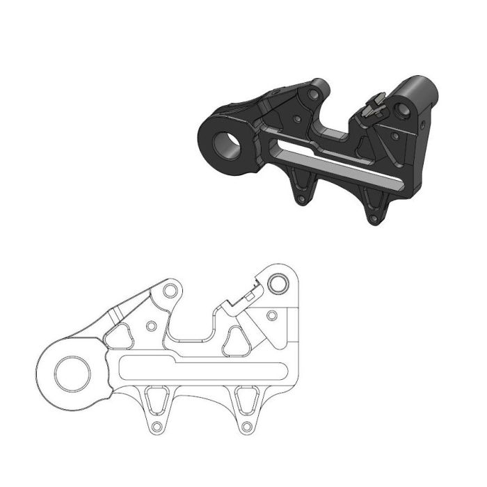 MMT OS 240 adapt fits for KTM HVA R. BK