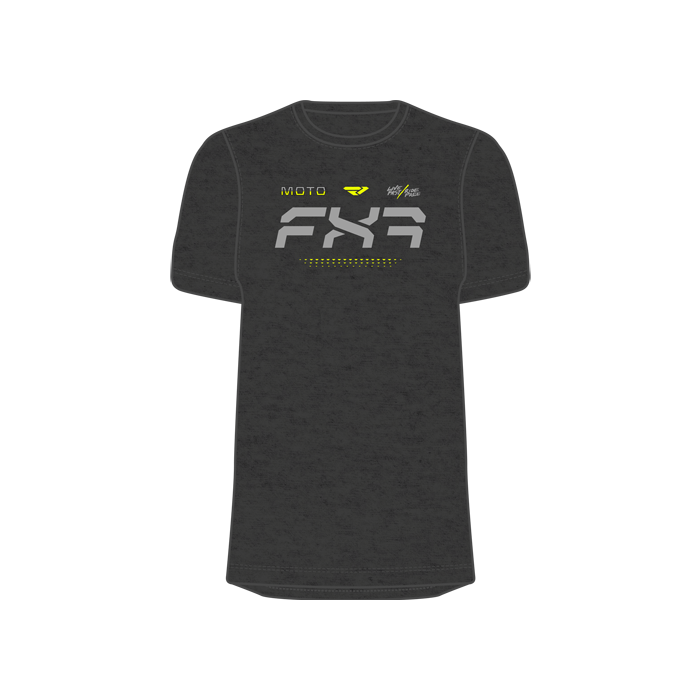 FXR M Moto Premium Shirt 24 Charcoal Heath/Hi Vis