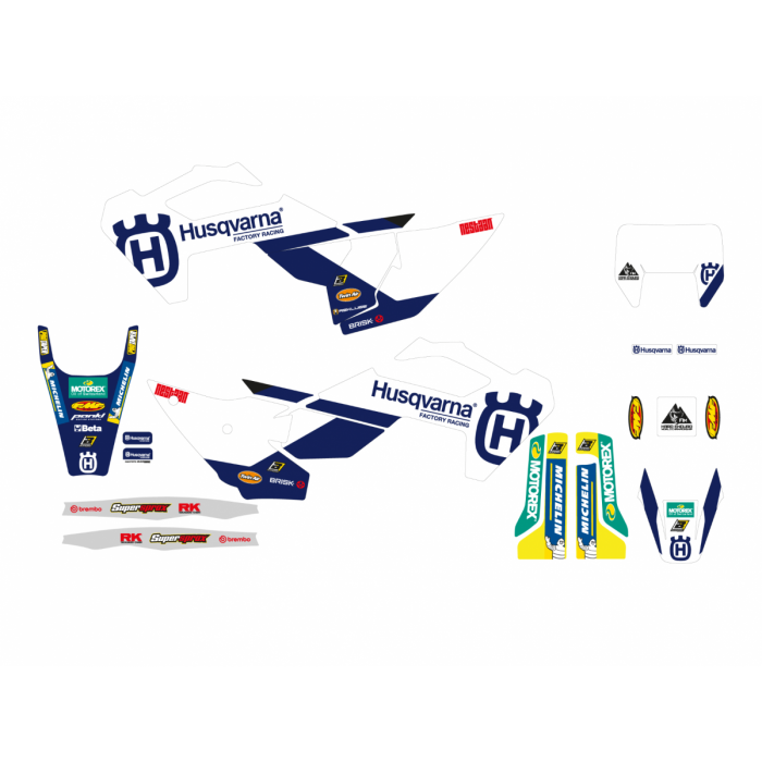 Blackbird Decal Kit Factory Husqvarna TC/FC 23