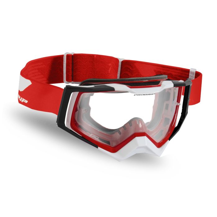 *Progrip 3309TO RAPID Tear off Goggle - Red/White/BK