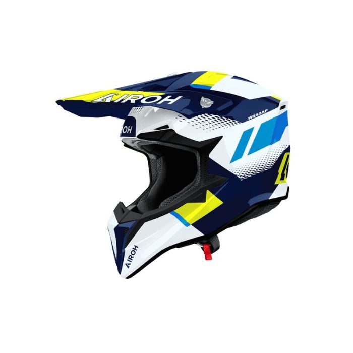 Airoh Helmet Wraaap Vision Yellow/White/Blue