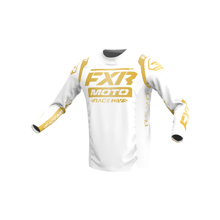 *FXR Revo Legend Series MX Jersey White/Gold