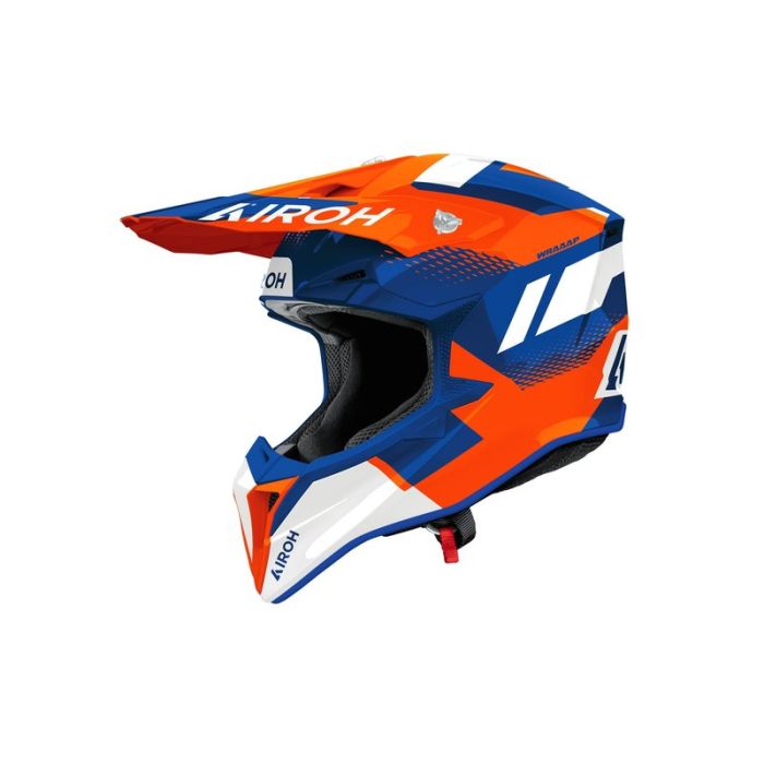 Airoh Helmet Wraaap Vision Blue/Orange/White