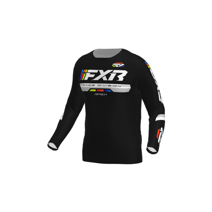 FXR Yth Apex MX Jersey 26 Black