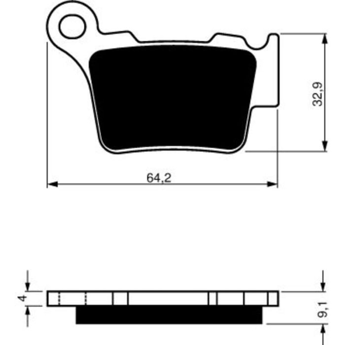 GOLDFREN Brake Pads 191 Ceramic Carbon K1