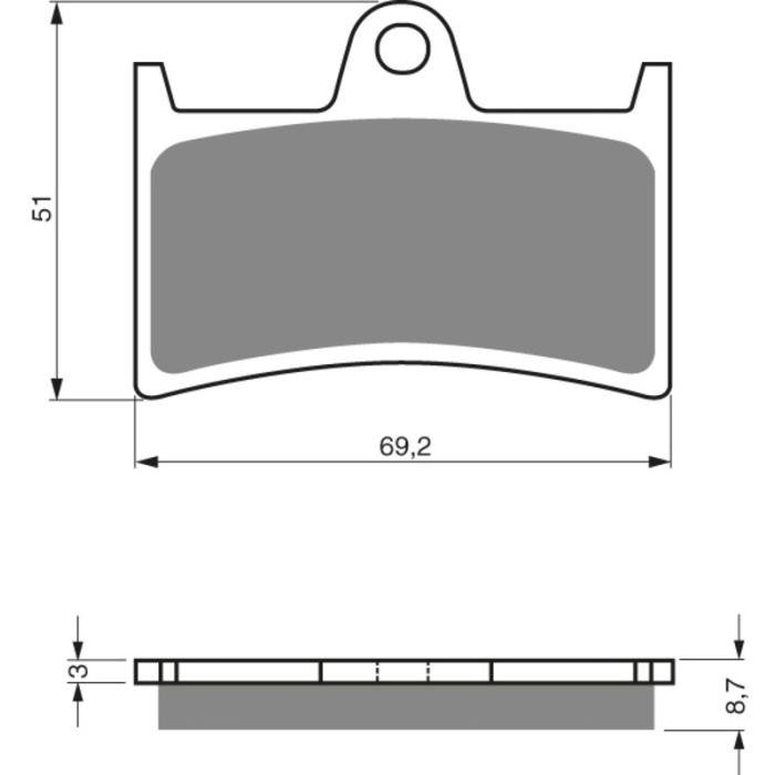 GOLDFREN Brake Pads 070 Ceramic carbon AD