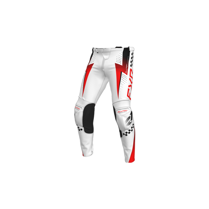 FXR Clutch Pro MX Pant 26 White/Red/Black
