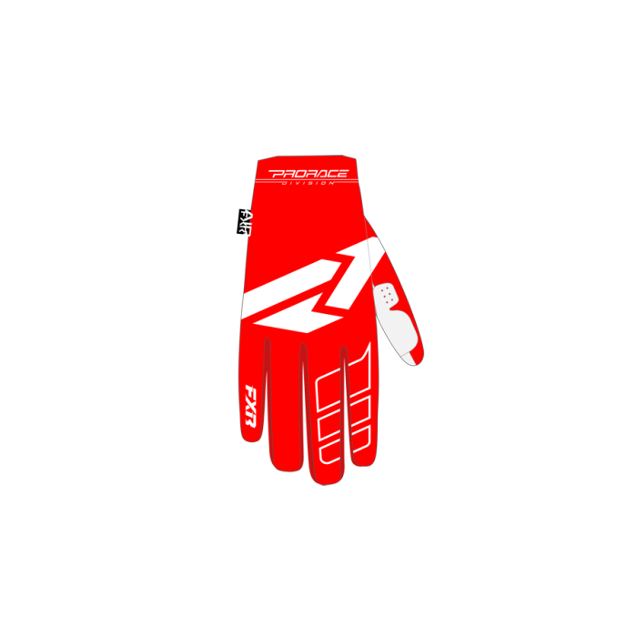FXR Pro-Fit Air MX Glove 26 Red/White