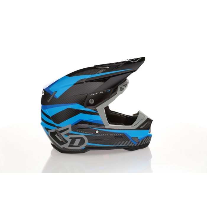 6D Helmets ATR-3 Rival Gloss Cyan FIM