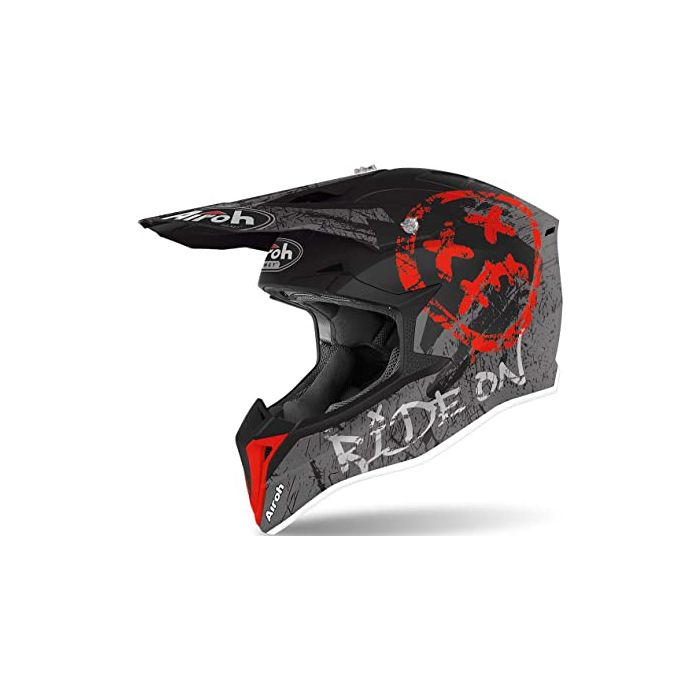 Airoh Helmet Wraap Youth Smile red matt