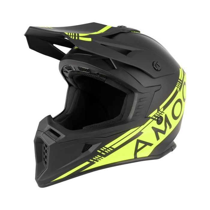 AMOQ Meteor V2 Helmet Black/HiVis