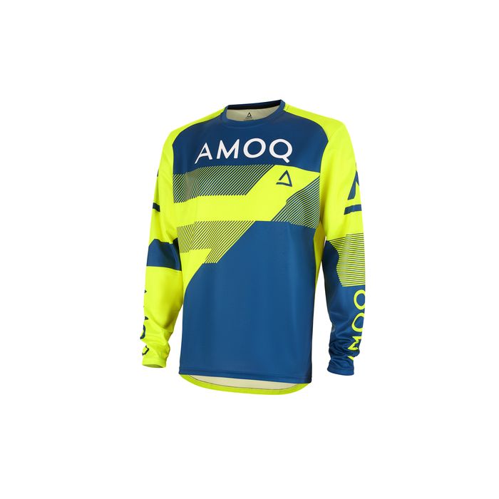 AMOQ Ascent Strive V2 Jersey Yellow-Navy 