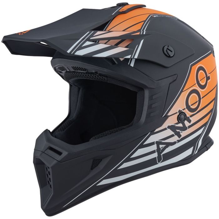 AMOQ Meteor V2 Helmet Axis Black/Orange
