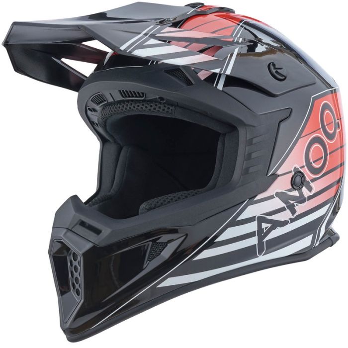 AMOQ Meteor V2 Helmet Axis Black/Red