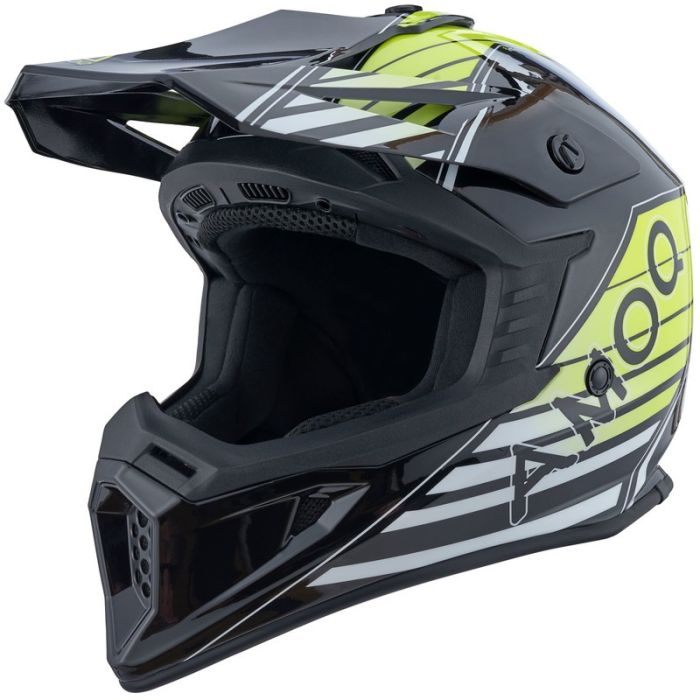 AMOQ Meteor V2 Helmet Axis Black/Yellow glossy