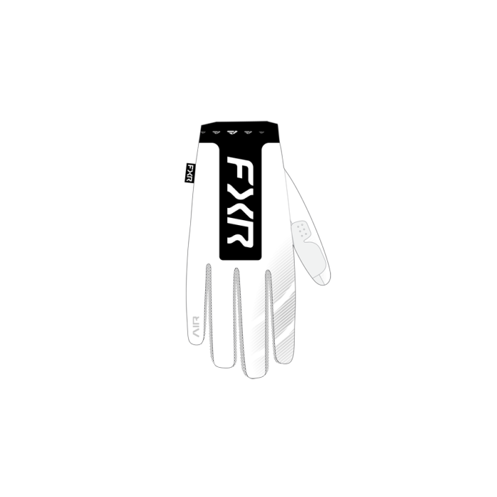 FXR Pro-Fit Air MX Glove 26 White/Black