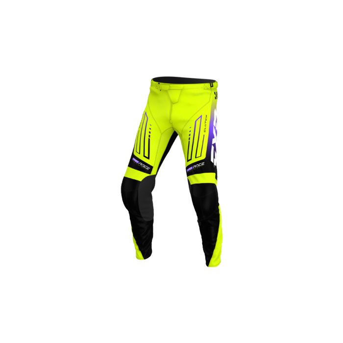 FXR Yth Clutch Pro MX Pant 26 Hivis/Black/Purple