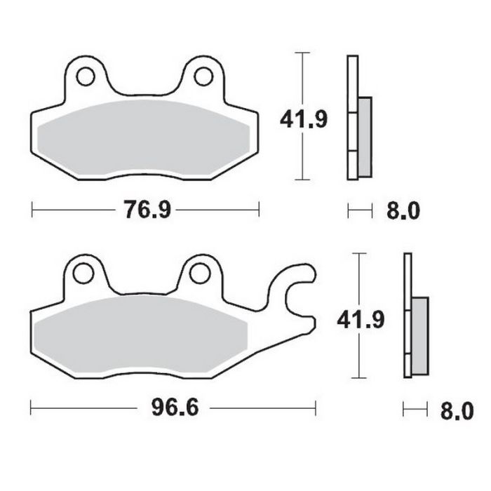 MMT Nitro Brake Pad Front KVF650/750 Bruteforce