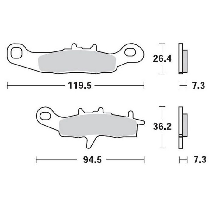 MMT Nitro Brake Pad Front KX80/85 97-.. RM85 05-..