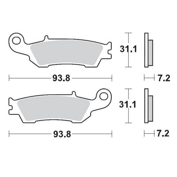 MMT Nitro Brake Pad Front YZ250F 07-.. YZ450F 08-..