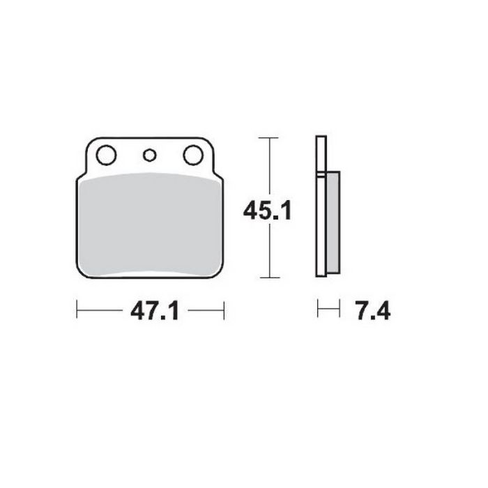 MMT Brake Pad Rear LT400Z/LTR450