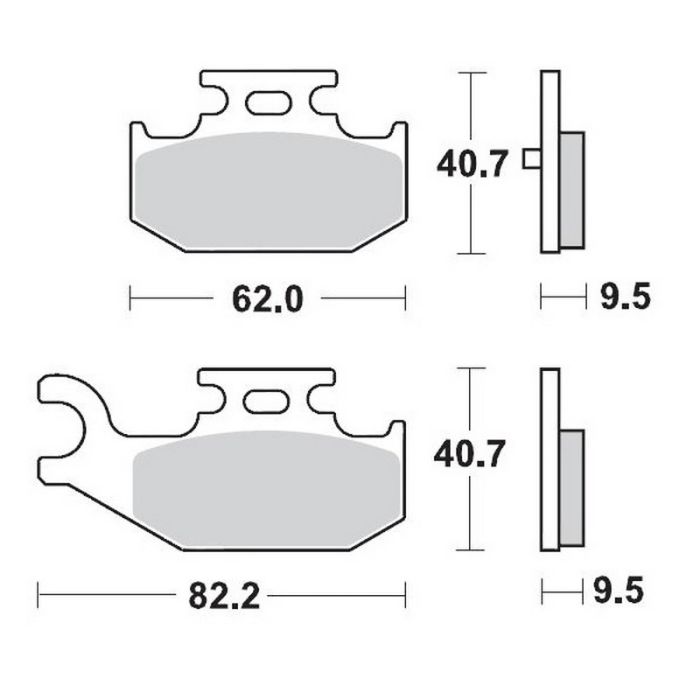 MMT Brake Pad Rear YFM700 Raptor