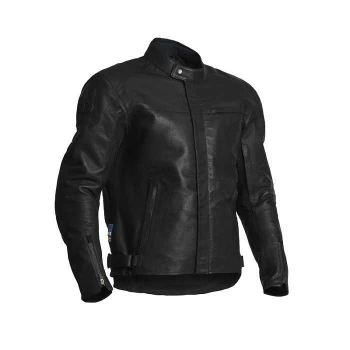 Halvarssons Leather Jacket Mangen Black