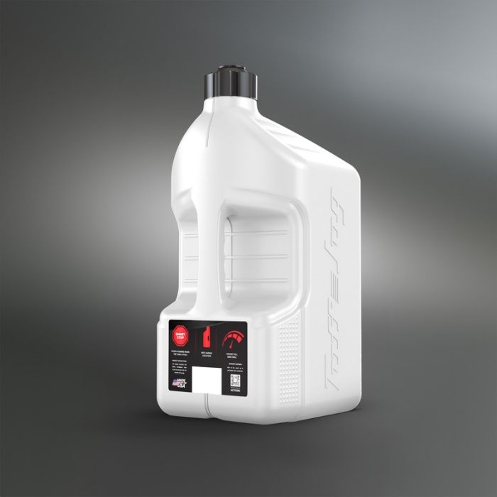 Tuff Jug 20L White w/ Black Standard Cap & Plug