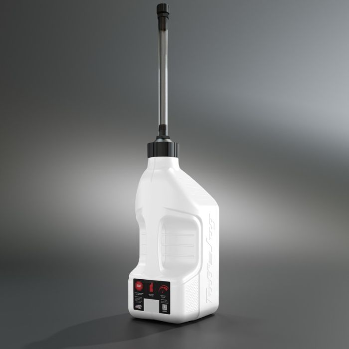 Tuff Jug 10L White w/ Standard Cap & Auto-Stop Spo