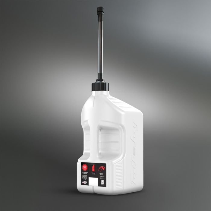 Tuff Jug 20L White w/ Standard Cap & Auto-Stop Spo