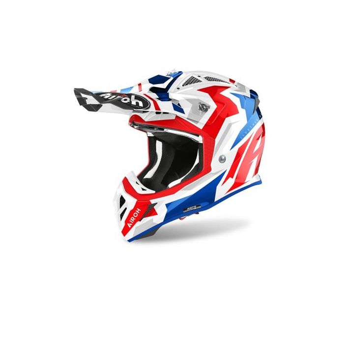 Airoh Helmet Aviator Ace Swoop Red/Blue