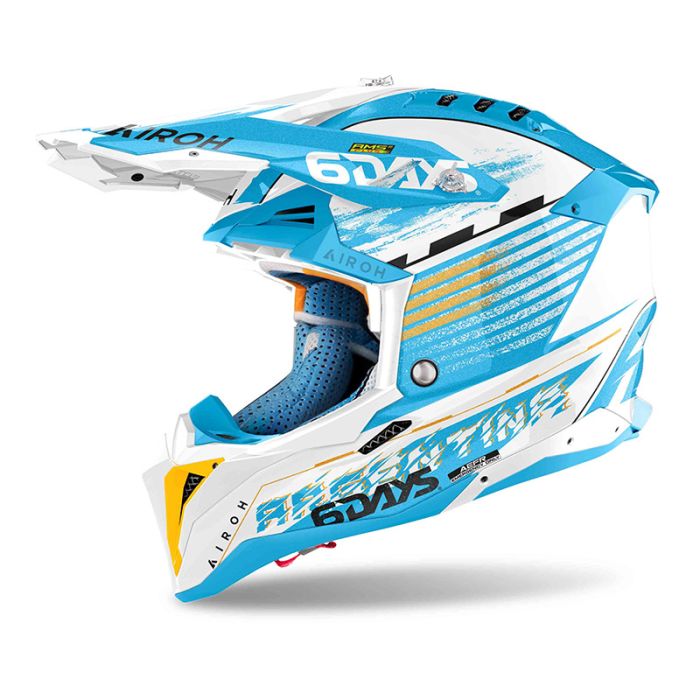 Airoh helmet Aviator 3 Six Days Argentina gloss
