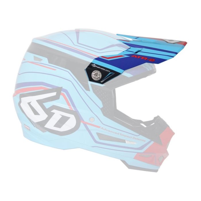 6D ATR-2 Visor Circuit Neon Blue