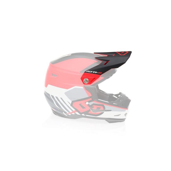 6D Helmet ATR-2 Visor Target Red
