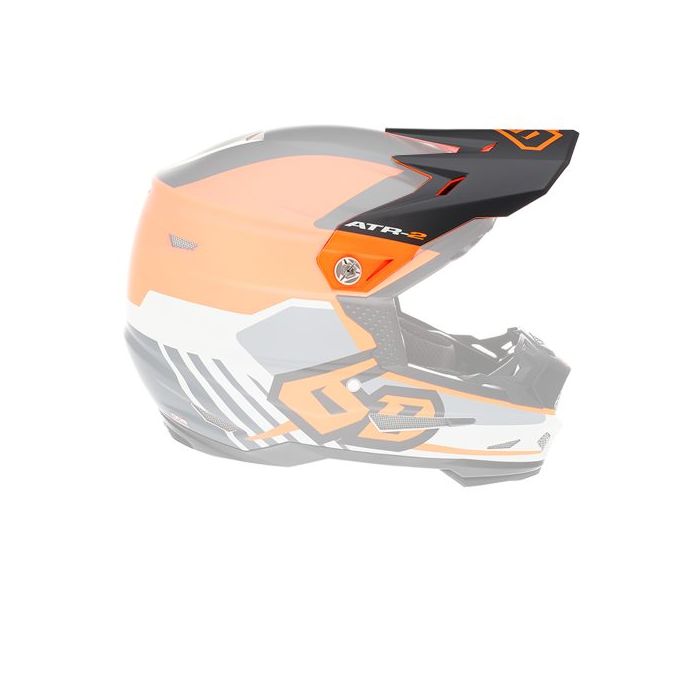 6D ATR-2Y Youth Helmet Visor Target Neon Orange