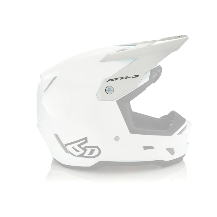 6D Helmet ATR-3 Visor Solid Gloss White