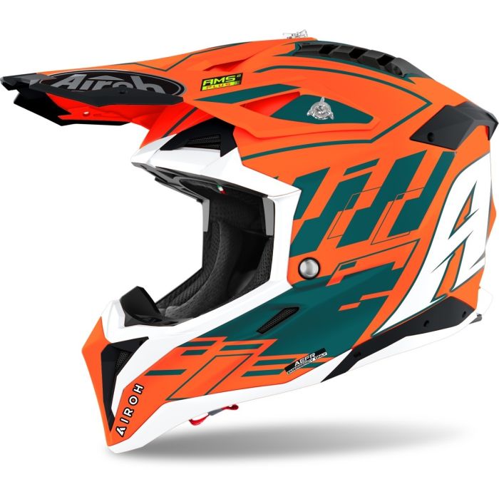 Airoh Helmet Aviator 3 Rampage Orange Matt