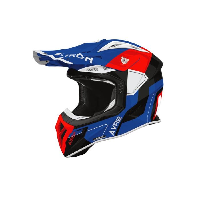Airoh Helmet Aviator Ace 2 Shield Blue/Black/Red