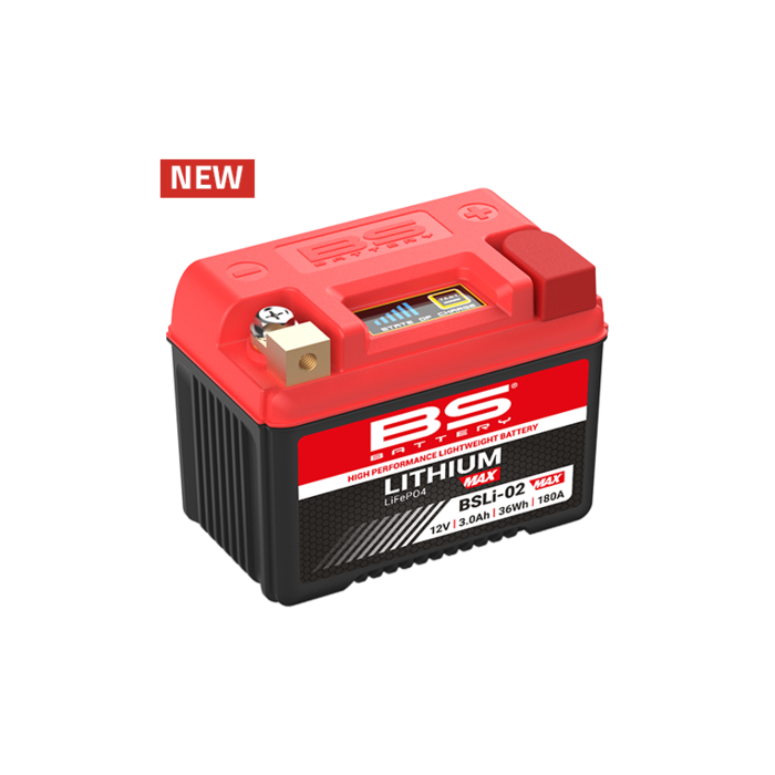 BS Battery BSLI-02 MAX Lith batt fits for KTM EXC 12.8V 3Ah