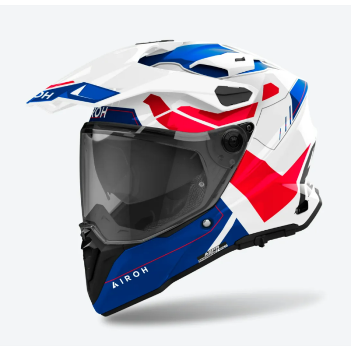 Airoh Helmet Commander 2 Reveal Blue/Red Gloss