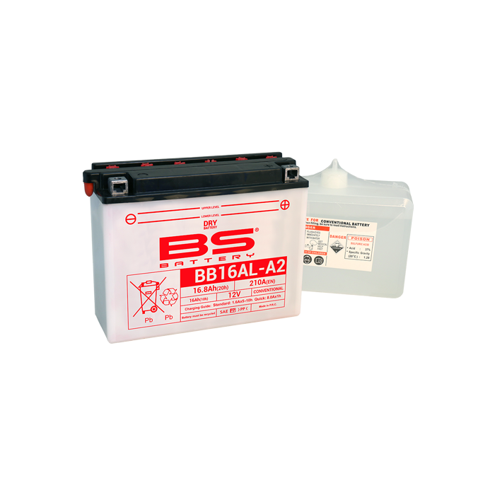 BS Battery  BB16AL-A2 (cp) Conventional, Dry charg